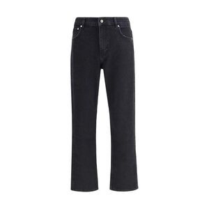 Represent Cotton Straight-Leg Jeans Men Black Bottoms